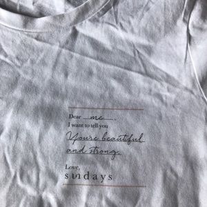 White cotton t shirt